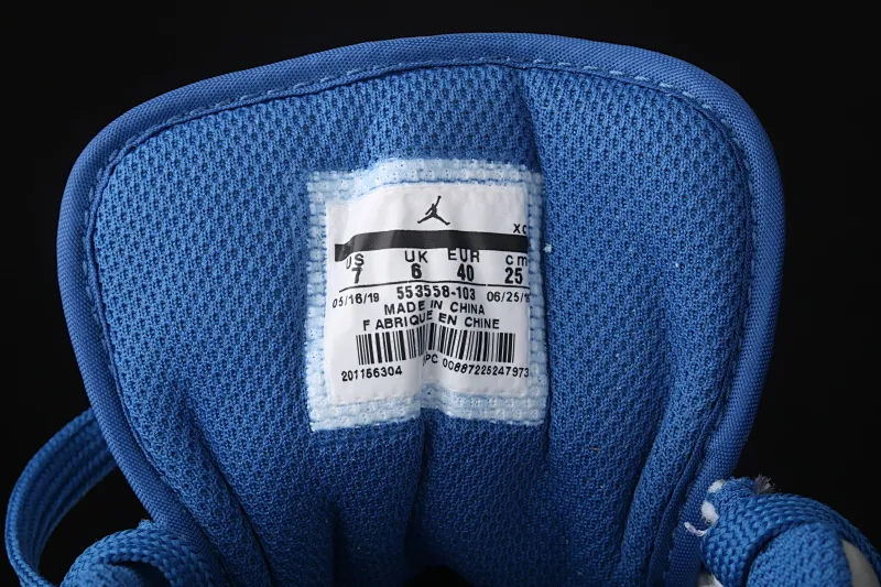All categories Air Jordan Jordan series basketball shoes Air Jordan 1 Low Air Jordan 1 Low Shadow AJ1 Joe 1 gray blue and white first layer low-top cultural and leisure sports sneakers 553558-103